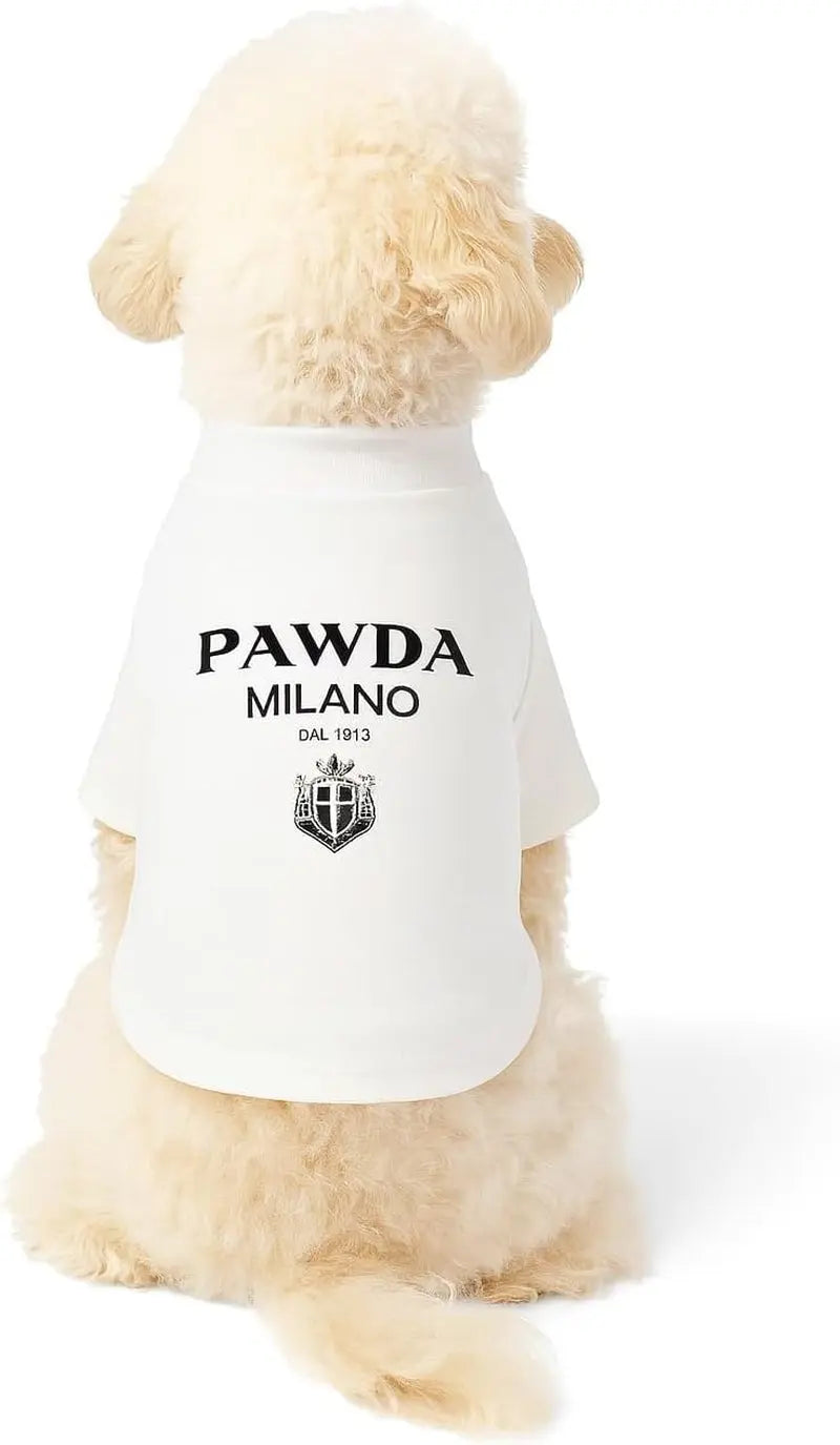 Luxury Designer Dog T-Shirt for Small Dogs | Chic Pet Apparel