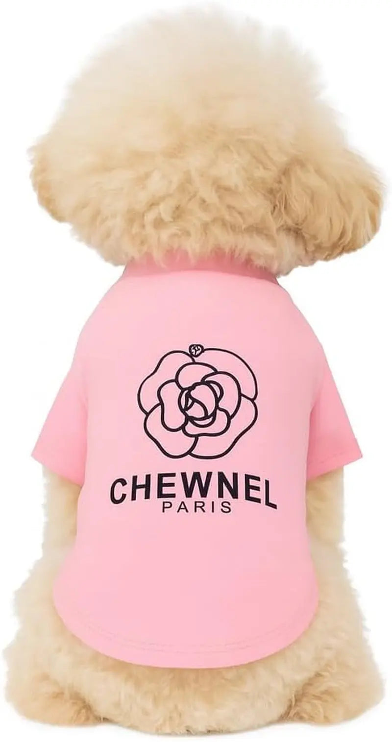 Luxury Designer Dog T-Shirt for Small Dogs | Chic Pet Apparel